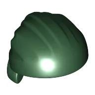 Hat Rag Wrap / Bandana, Rounded Top / Dark Green