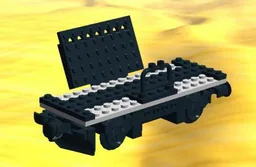 Lego Train Car Transport Carriage with Ramp for 7939 Cargo Train