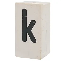 Tile Special 1 x 2 x 5/6 with Stud Hole in End with 'k' Print