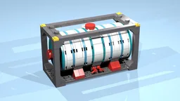 20-Feet Container (8 studs wide) with white Tank