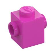 Lego Brick Special 1 x 1 with Studs on 2 Sides / Dark Pink