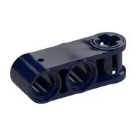 Technic Axle and Pin Connector Perpendicular 3L with 2 Pin Holes / Dark Blue