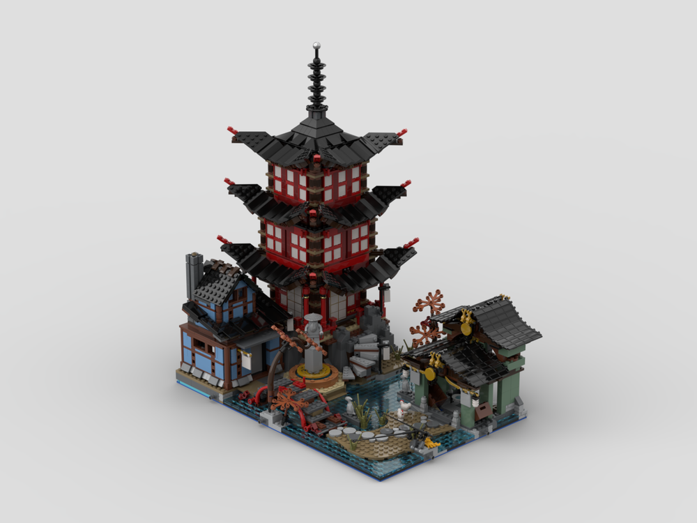 Lego 70751-1 Temple of Airjitzu Modular MOD