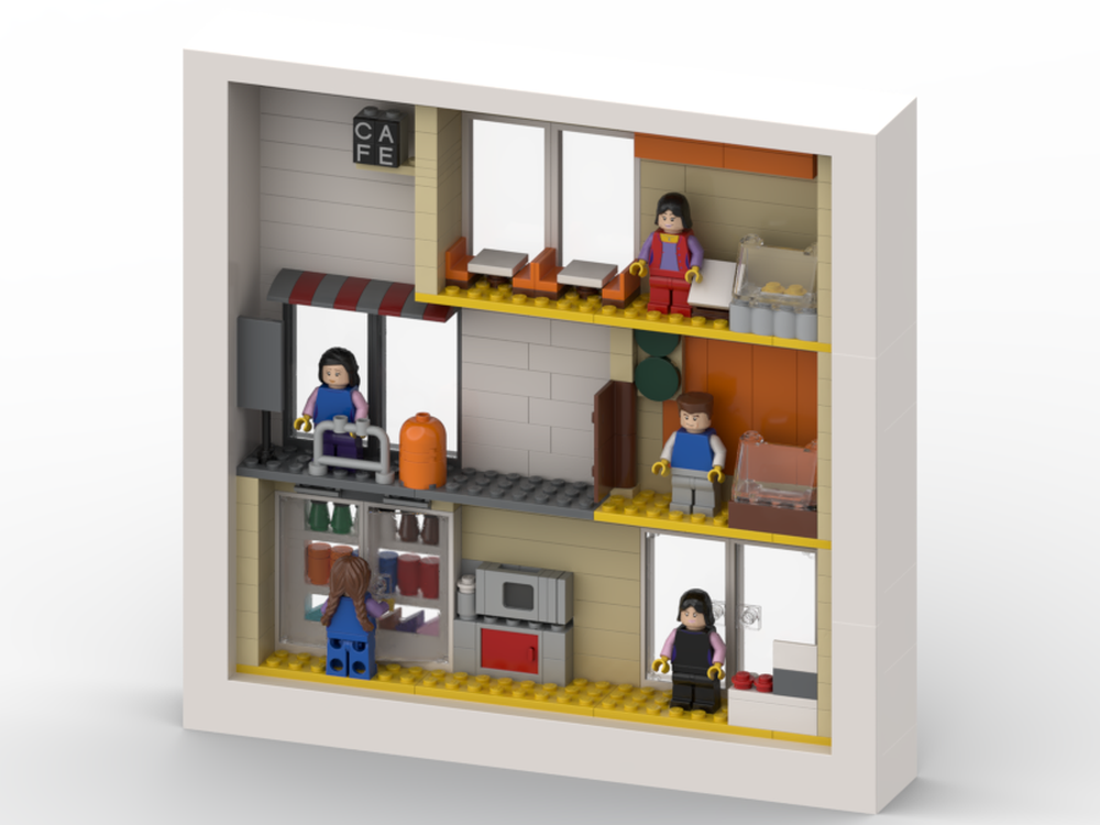 Lego Photo Frame - Hong Kong Street Side