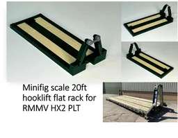 PLS v1 20ft hooklift flat rack for RMMV HX2 PLT