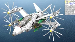Tilting X-Wing Fighter