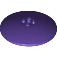 Dish 8 x 8 Inverted [Radar], Solid Studs, Rounded Anti-stud Underside / Dark Purple