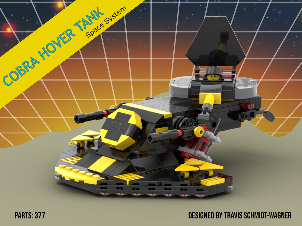Lego Blacktron Cobra Hover Tank Alt Build 10355