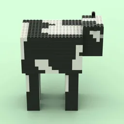 Computer Game Style Cow