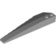 Lego Brick Wedged, Curved 10 x 3 Right / Light Bluish Gray
