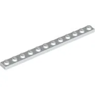 Plate 1 x 12 / White