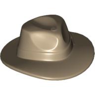 Lego Hat Wide Brim, Outback Style with Wide Belt, Buckle (Fedora) / Dark Tan