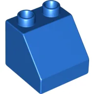 Duplo Brick 2 x 2 Slope 45° / Blue