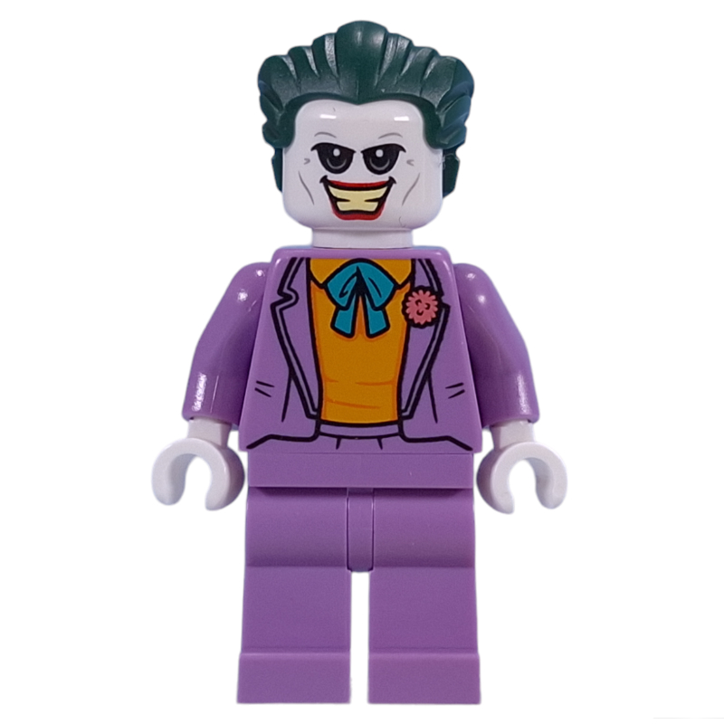 Lego The Joker, Medium Lavender Suit, Dark Green Hair
