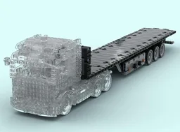 3 Axle Flatbed Trailer (Fits to MOC-214597)