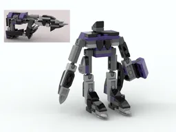 Rifle transformer from LEGO Marvel set 76204: Black Panther Mech armor