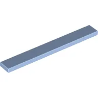 Tile 1 x 8 with Groove / Bright Light Blue