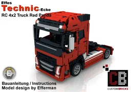 Custom RC 4x2 Truck - Red Panda