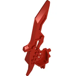 Large Figure Weapon Claw, Half / Red