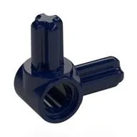 Technic Pin Connector Hub with 2 Perpendicular Axles / Dark Blue