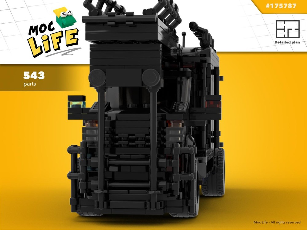 Lego GMC Sierra 3500 regular cab dually Mobile Adjustable Ramp System (M.A.R.S.)
