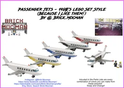 1980's Style Passenger Jet Airplane