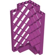 Lego Belville, Wall, Lattice 6 x 6 x 12 Corner / Magenta