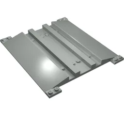Vehicle Track, Train, Level Crossing Base / Light Gray