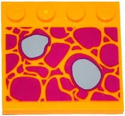 Tile, Modified 4 x 4 with Studs on Edge with Magenta and Dark Bluish Gray Stone Path Pattern (Sticker) - Set 41078