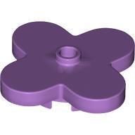 Lego Flower 4 x 4 Rounded Petals with Center Stud / Medium Lavender