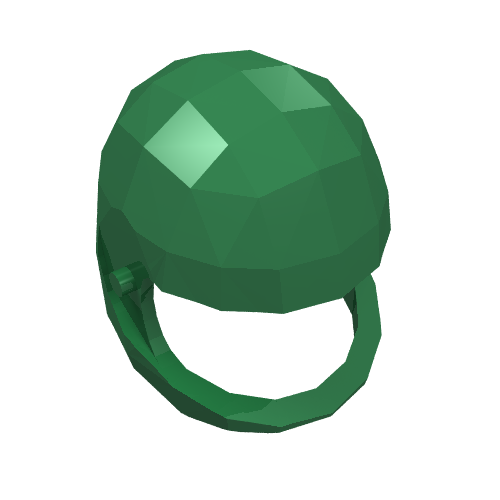Lego Technic Figure Helmet / Green