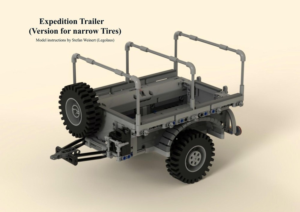 Lego Expedition Trailer (Version for narrow Tires)