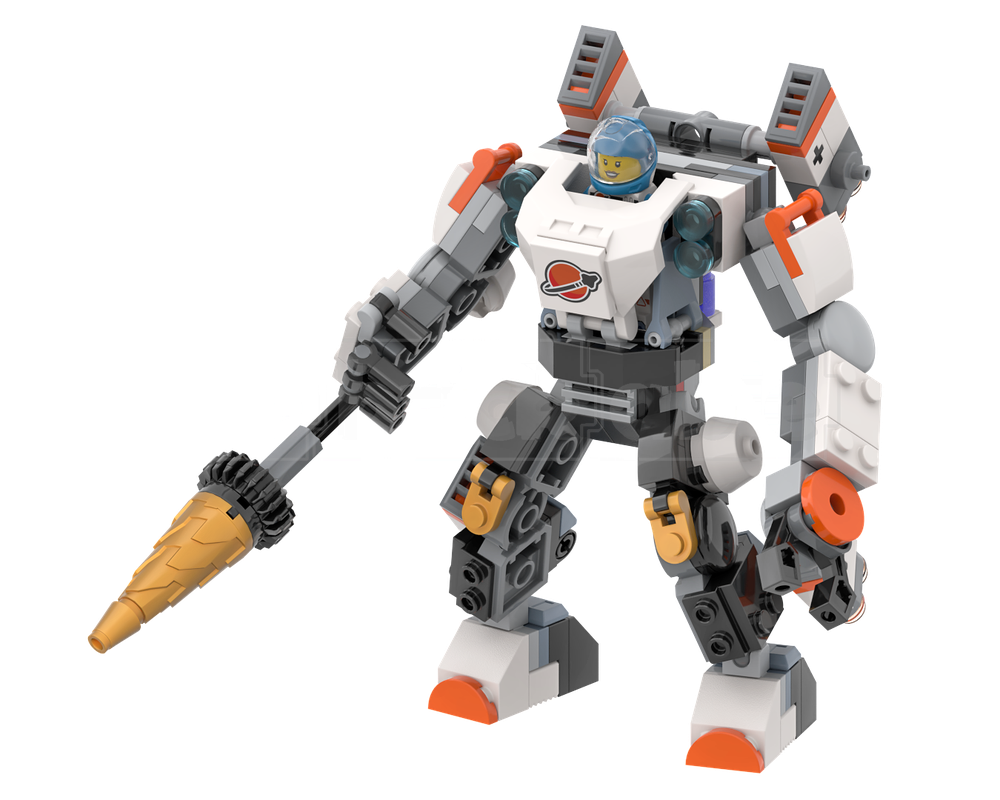 Lego Space Construction Mech Armor - (60428-1 & 30663-1 Modification)