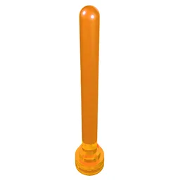 Antenna 1 x 4 with Rounded Top / Trans-Orange