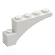 Brick Arch 1 x 5 x 2 / White