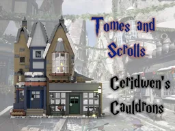 Hogsmeade Village: Tomes and Scrolls & Ceridwen's Cauldrons