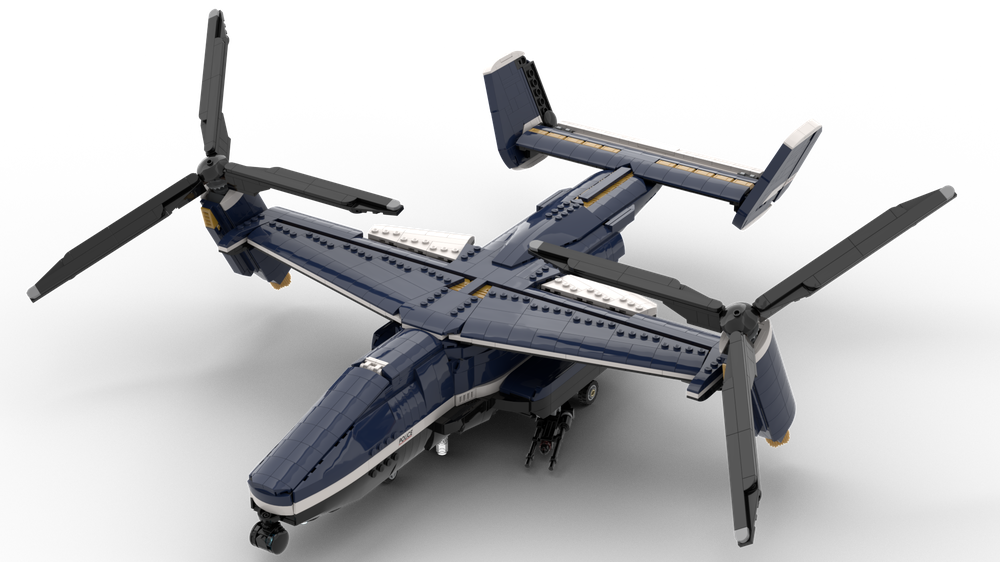 Lego Cyberpunk Helicopter
