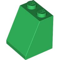 Lego Brick Sloped 65° 2 x 2 x 2 with Bottom Tube / Green