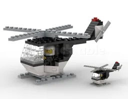 LEGO 645 Police Helicopter in 3:1 Scale