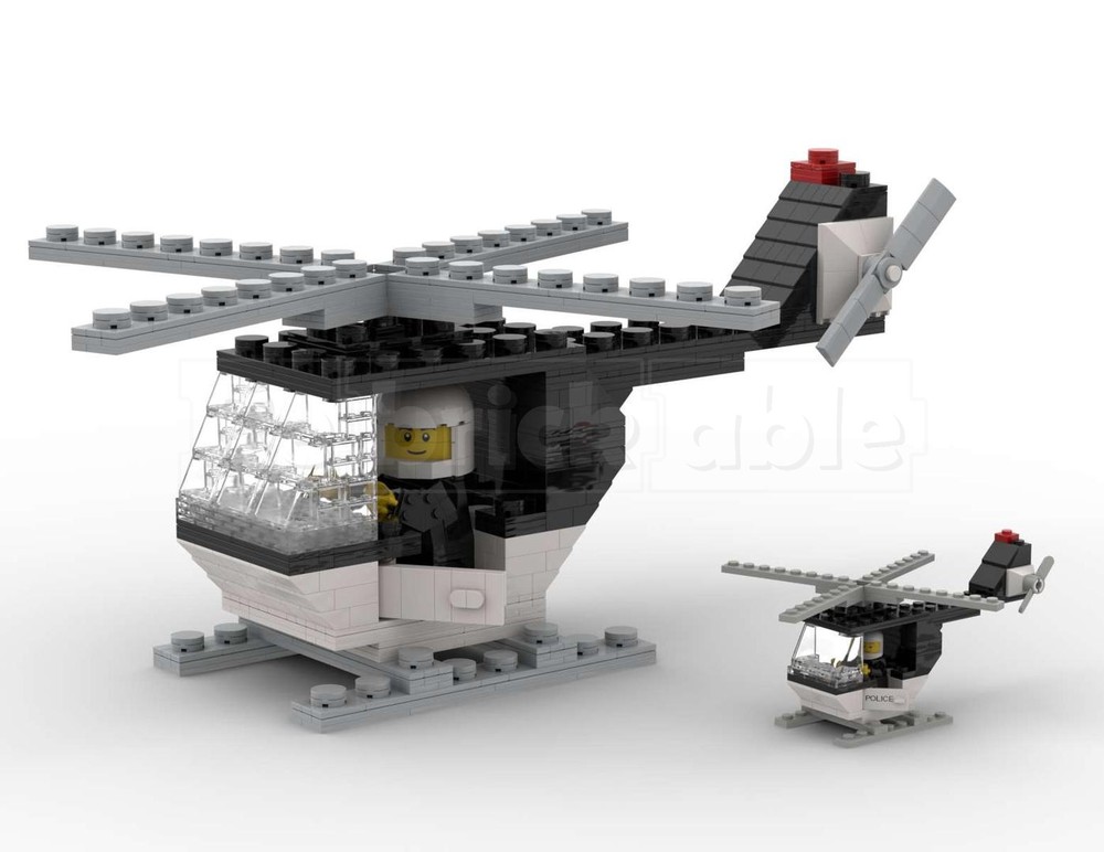 LEGO 645 Police Helicopter in 3:1 Scale