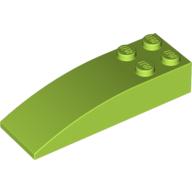 Lego Brick Curved 6 x 2 / Lime