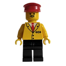 Conductor - Yellow Jacket, Black legs, Red Hat