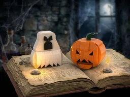 Halloween decor: Pumpkin & Ghost