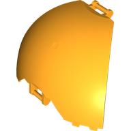 Lego Panel Curved, Quarter, with Bars at Each End / Bright Light Orange