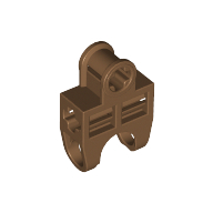 Lego Technic Axle Connector 2 x 3 with Ball Socket, Open Sides / Light Brown