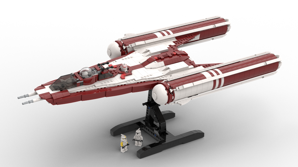 Lego Y wing Starfighter (dark red)
