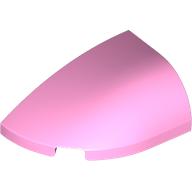 Lego Brick Round, Curved Double 3 x 2 Beveled with Stud Notch Left / Bright Pink