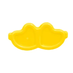 Headwear Accessory Double Heart on Pin / Yellow