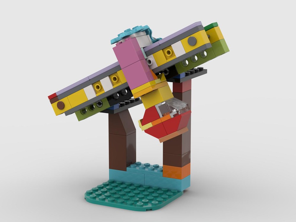 Lego 11019-Movable cable car on railway