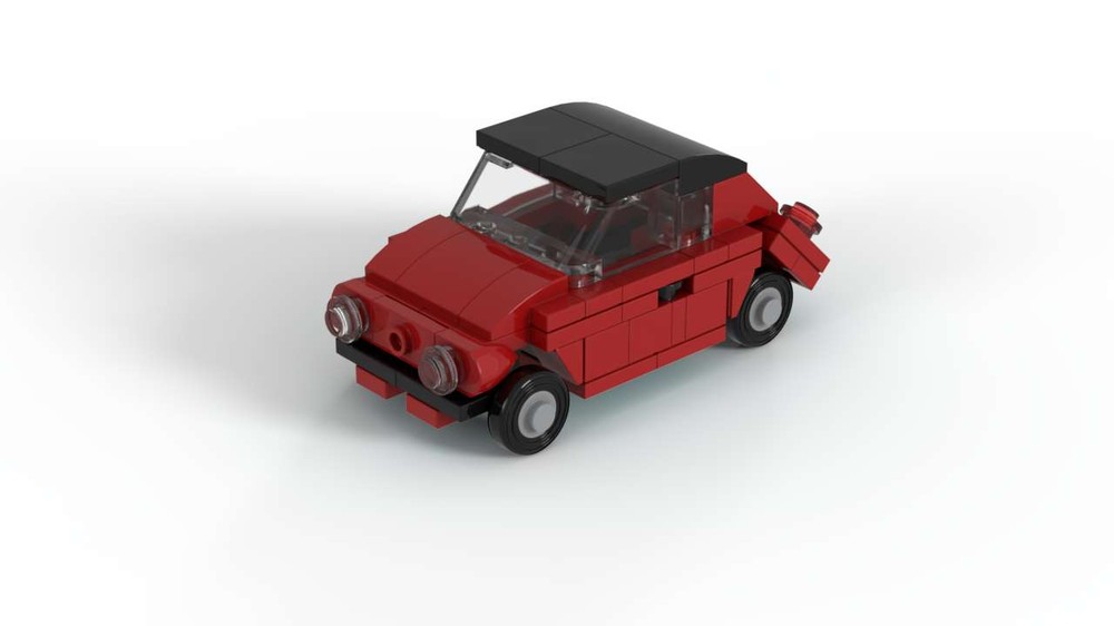 Lego Fiat 500 - minifig scale